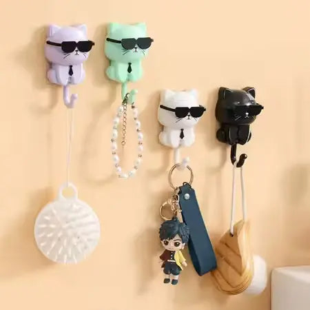 Wall Hanging Funny Cat Hooks